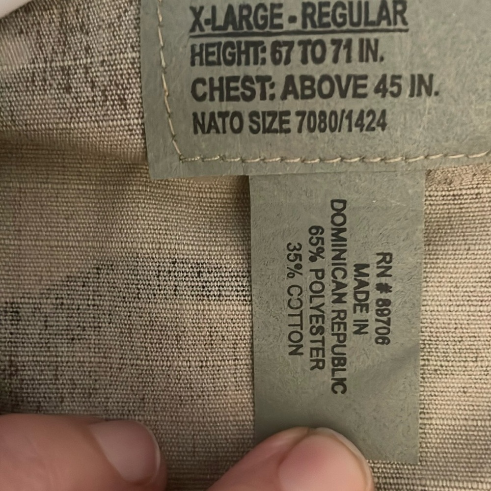 Men’s PROPPER XL Coat, Combat Uniform - Picture 7 of 15